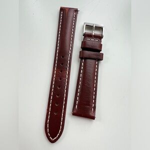 Genuine leather watch strap band 18mm